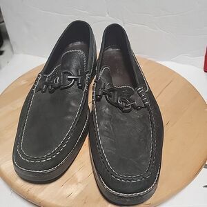 Donald J. Pliner Filo Slip-on Loafer Horsebit Women Size 11M Black Made In Italy